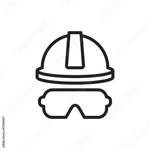 safety helmet icon vector design templates