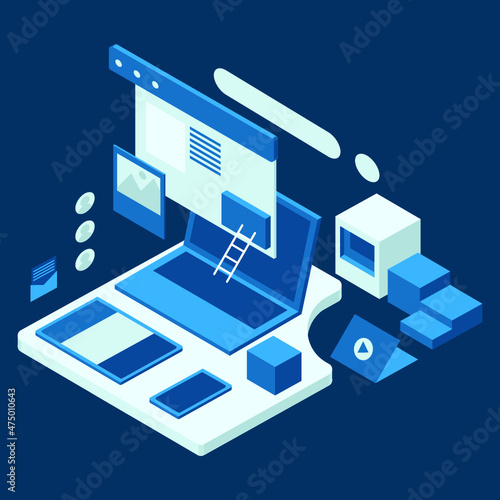 The process of developing website
