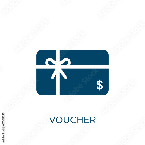 voucher vector icon. gift filled flat symbol for mobile concept and web design. Black discount glyph icon. Isolated sign, logo illustration. Vector graphics.