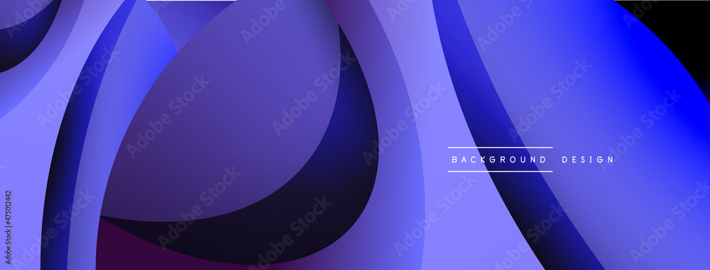 Creative geometric wallpaper. Minimal abstract background. Circle and wave composition vector illustration for wallpaper banner background or landing page Creative geometric wallpaper. Minimal abstract background. Circle and wave composition vector illustration for wallpaper banner background or landing page