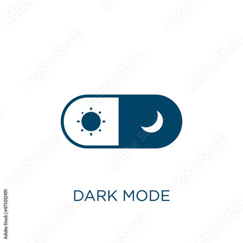 dark mode vector icon. dark filled flat symbol for mobile concept and web design. Black mode glyph icon. Isolated sign, logo illustration. Vector graphics.