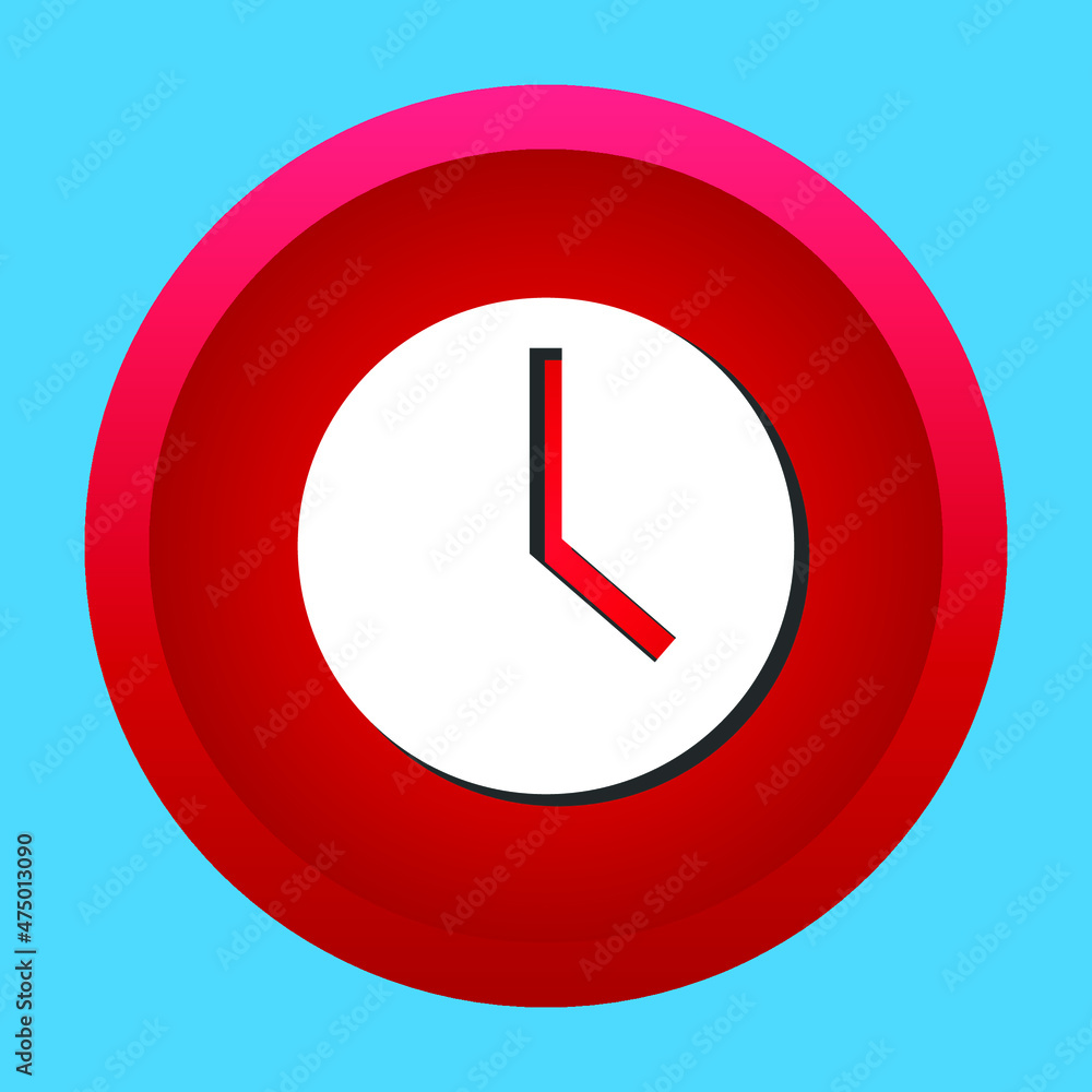 circle button vector design clock circle button vector design clock