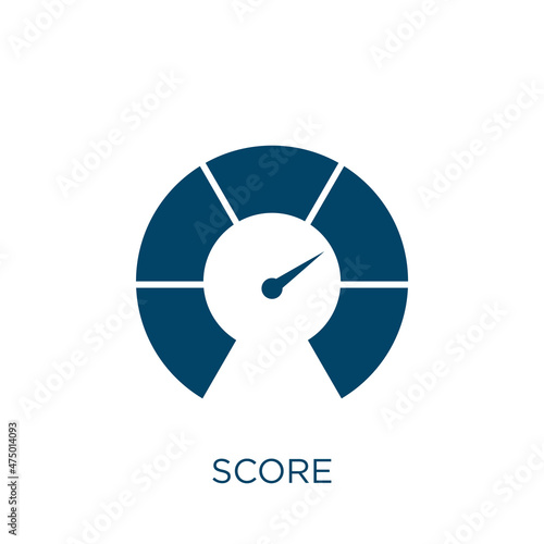 score vector icon. arrow filled flat symbol for mobile concept and web design. Black credit glyph icon. Isolated sign, logo illustration. Vector graphics.
