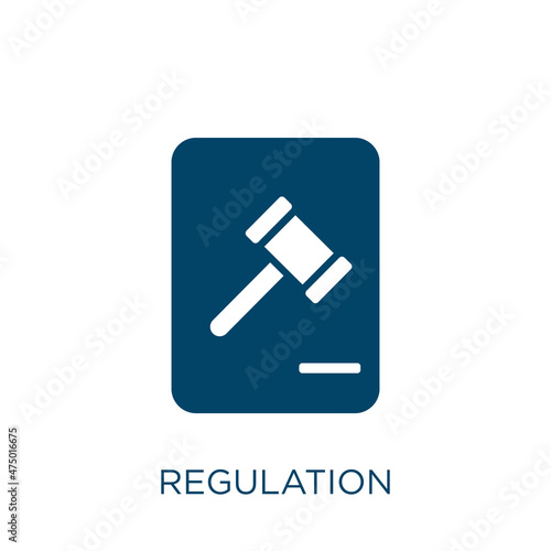 regulation vector icon. business filled flat symbol for mobile concept and web design. Black rule glyph icon. Isolated sign, logo illustration. Vector graphics.