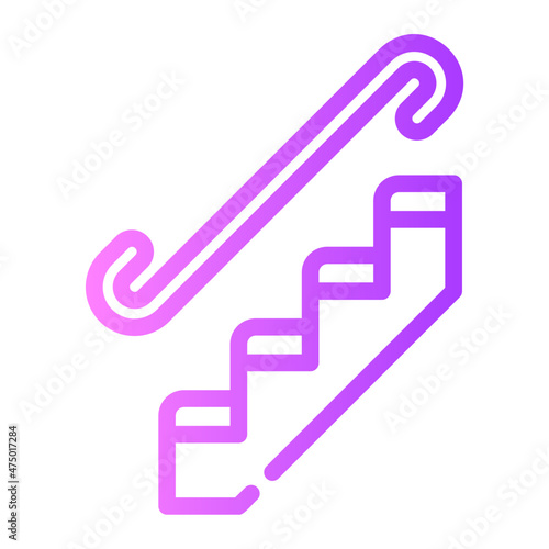 stairs gradient icon