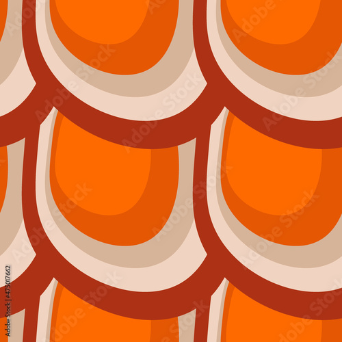 Illustration A seamless pattern on a square background - the scales of a fish, mermaid or dragon. Design element