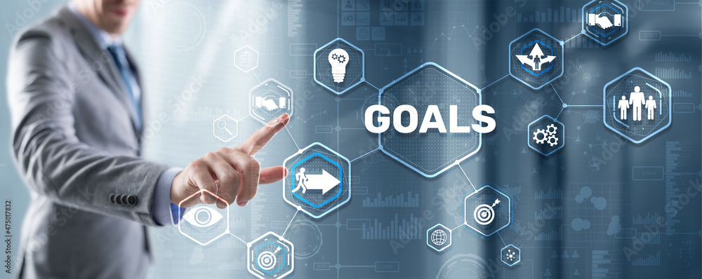 Teamwork Goals Strategy Business Support Concept Teamwork Goals Strategy Business Support Concept