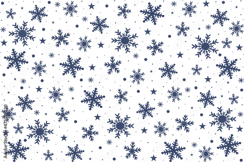 Abstract dark blue snowflakes background. Abstract dark blue snowflakes background.