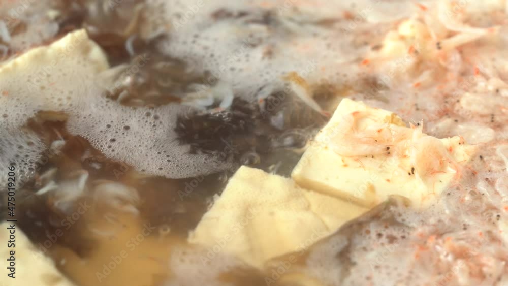 Chinese Home Cooking Shrimp Skin Tofu Soup Chinese Home Cooking Shrimp Skin Tofu Soup