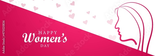 Beautiful women face card banner background