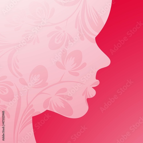 lovely happy womens day pink background