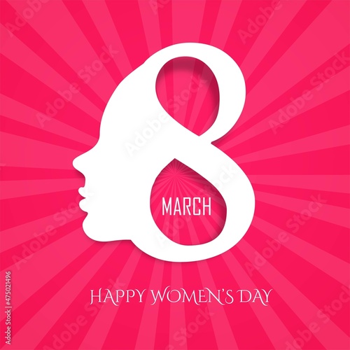 Happy Women's Day 8th March beautiful card background