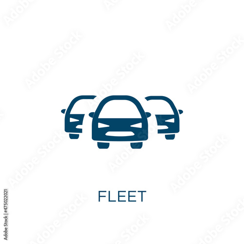 fleet vector icon. ship filled flat symbol for mobile concept and web design. Black business glyph icon. Isolated sign, logo illustration. Vector graphics.