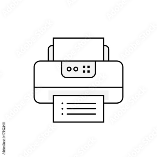 Inkjet printer or laser printer clip art