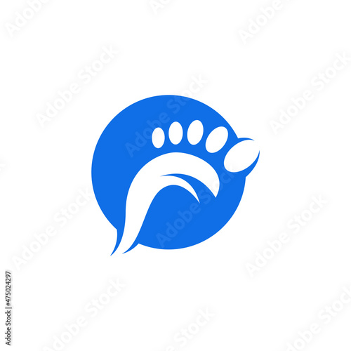 foot care icon logo design template vector