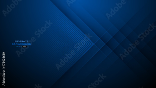Abstract dark blue background with lines