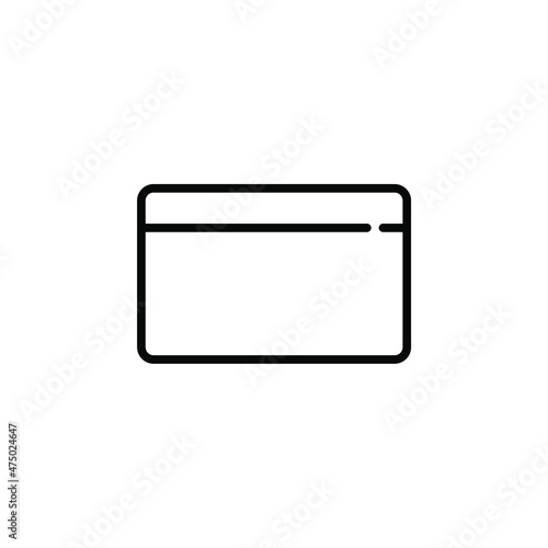 Credit Card, Payment Line Icon, Vector, Illustration, Logo Template. Suitable For Many Purposes.