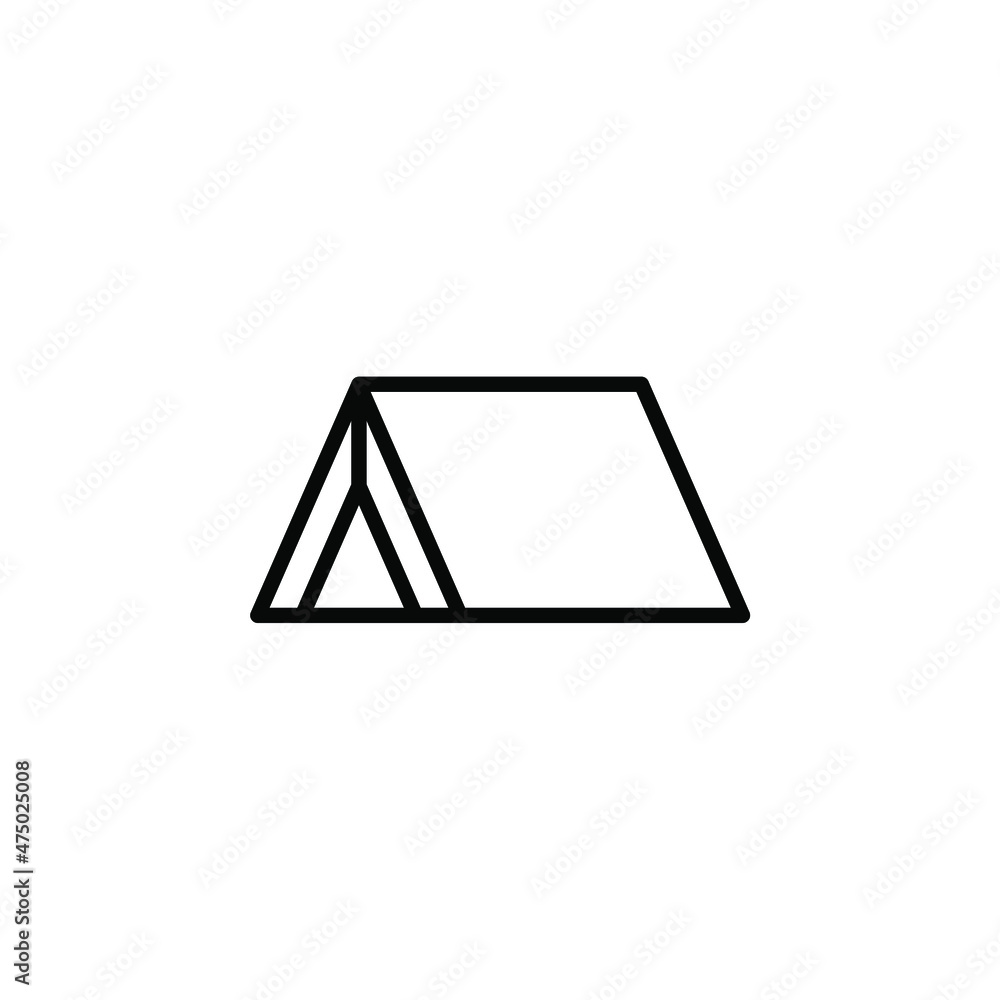Camp, Tent, Camping, Travel Line Icon, Vector, Illustration, Logo Template. Suitable For Many Purposes. Camp, Tent, Camping, Travel Line Icon, Vector, Illustration, Logo Template. Suitable For Many Purposes.