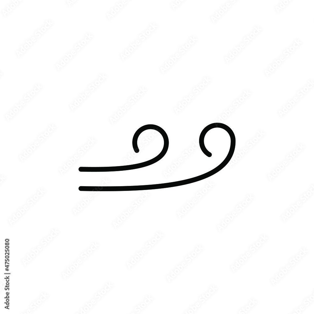 Wind, Air Line Icon, Vector, Illustration, Logo Template. Suitable For Many Purposes. Wind, Air Line Icon, Vector, Illustration, Logo Template. Suitable For Many Purposes.