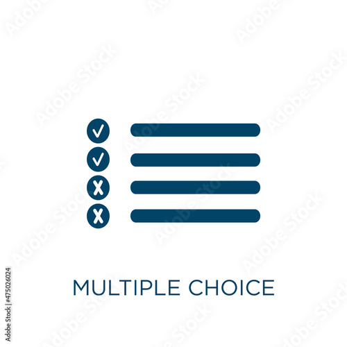 multiple choice vector icon. choice filled flat symbol for mobile concept and web design. Black multiple glyph icon. Isolated sign, logo illustration. Vector graphics.