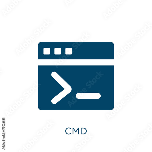 cmd vector icon. button filled flat symbol for mobile concept and web design. Black computer glyph icon. Isolated sign, logo illustration. Vector graphics.