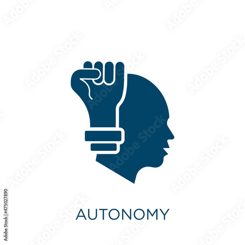 autonomy vector icon. revolution filled flat symbol for mobile concept and web design. Black iot glyph icon. Isolated sign, logo illustration. Vector graphics.