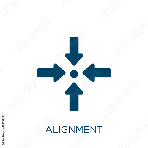 alignment vector icon. person filled flat symbol for mobile concept and web design. Black help glyph icon. Isolated sign, logo illustration. Vector graphics. photo