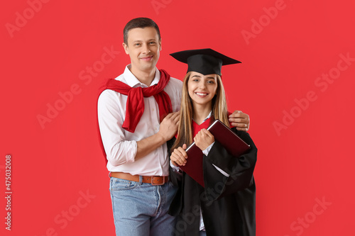 Happy female graduation stu...