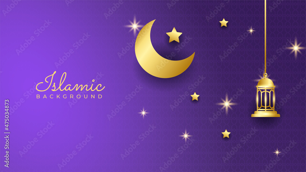 Ramadan Kareem background. Ornamental arabic purple gold pattern Islamic design background. Islamic Background design for Ramadan Kareem Ramadan Kareem background. Ornamental arabic purple gold pattern Islamic design background. Islamic Background design for Ramadan Kareem