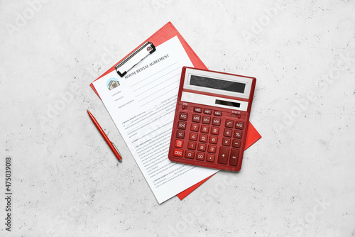 House rental agreement with...