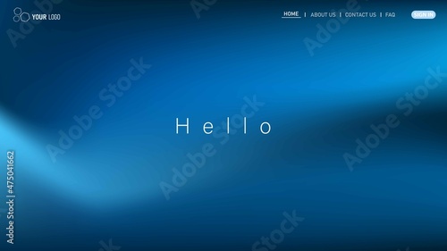 Minimalist landing page background. Website UI design background. Eps 10 vector