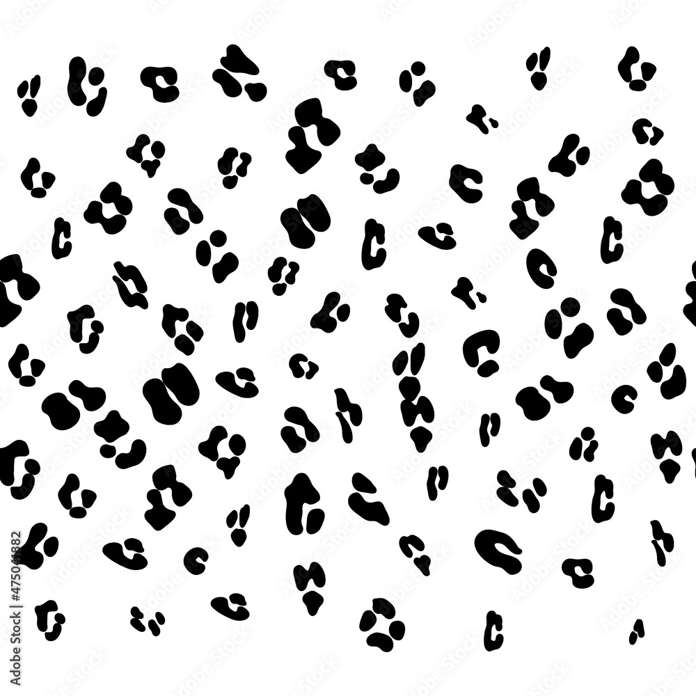 Leopard seamless black and white pattern. Leopard pattern design. Seamless ocelot pattern for wallpaper, wrapping pape, textile. Leopard seamless black and white pattern. Leopard pattern design. Seamless ocelot pattern for wallpaper, wrapping pape, textile.