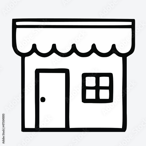 Shop icon vector illustration for business or web design