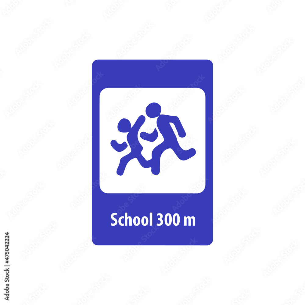 Road sign very peri caution kids vector icons Road sign very peri caution kids vector icons