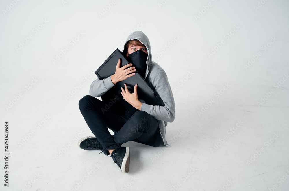hacker crime anonymity caution balaclava isolated background hacker crime anonymity caution balaclava isolated background