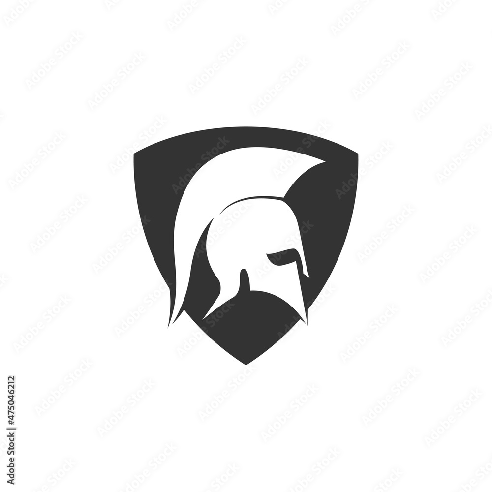 spartan helmet logo icon design template spartan helmet logo icon design template