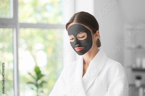 Young woman with activated ...