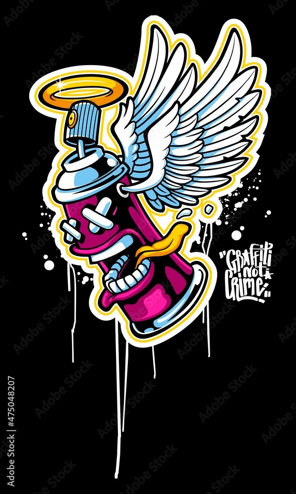 Graffiti Bombe Urbain Art Créativité Conception Icône Vecteur Illustration  Clip Art Libres De Droits, Svg, Vecteurs Et Illustration. Image 78862705