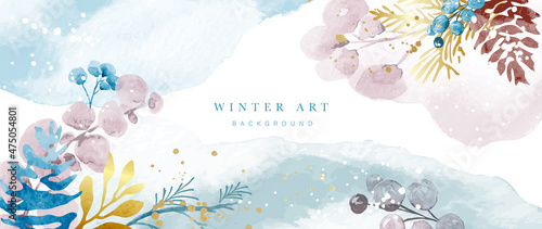 Canvastavla Winter background vector