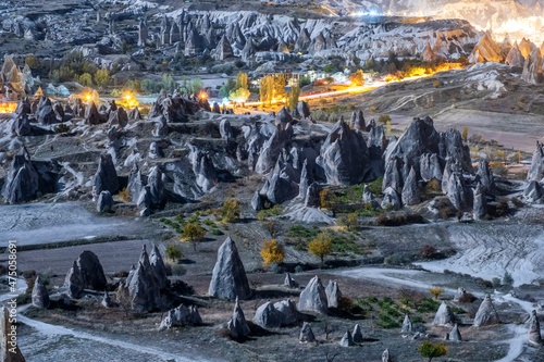 Cappadocia Love Valley is a real place just outside of the city Goreme in Turkey 's Cappadocia region