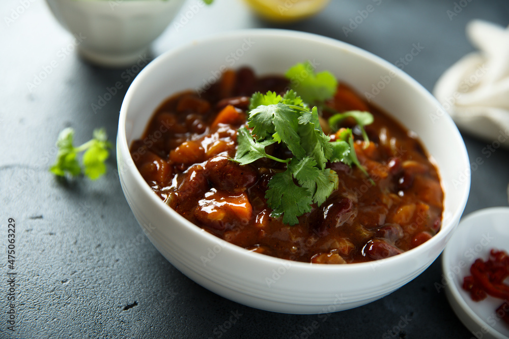 Homemade red bean ragout with vegetables Homemade red bean ragout with vegetables