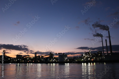 山口県周南市コンビナートと工場夜景