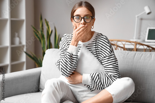 Surprised young woman video...