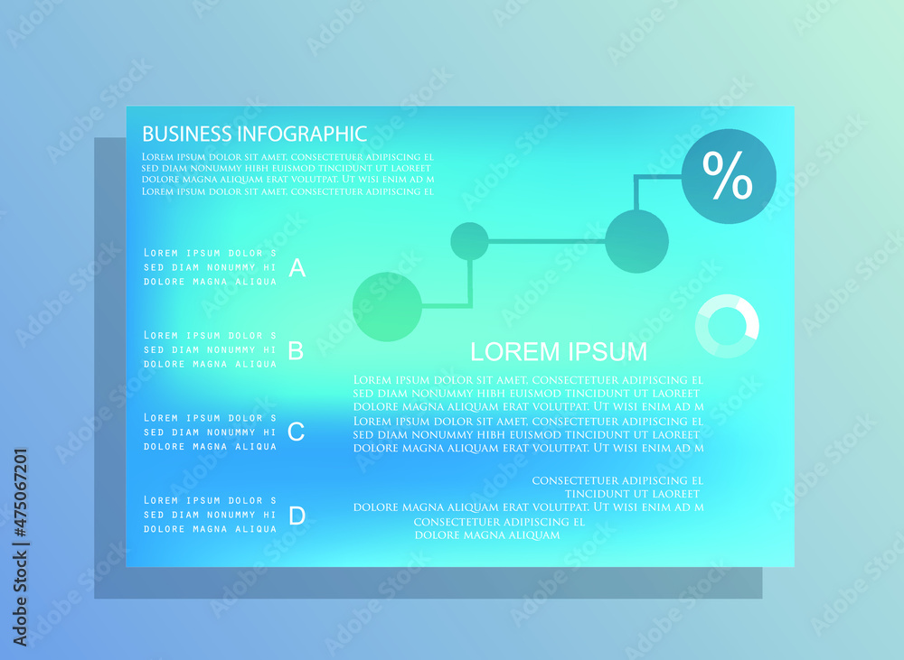 Obraz premium Elements for business data visualization, Modern infographic design, vector set templates