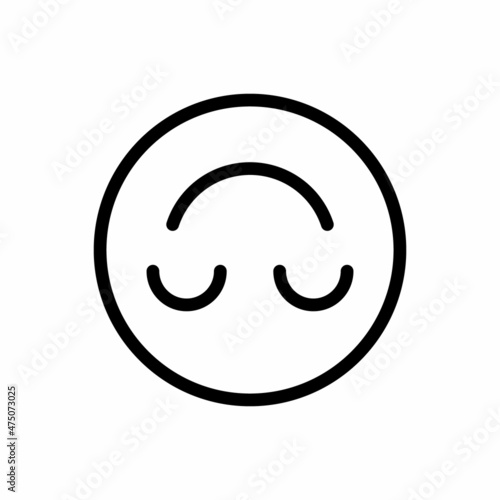 upside down smiley face line icon vector