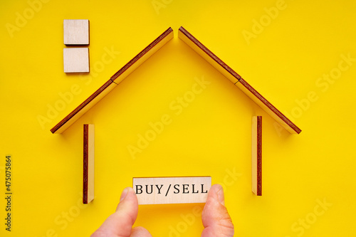 Conceptual image of real estate market. Home