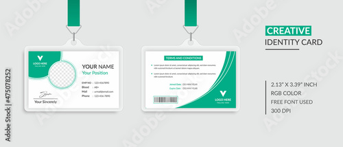 Creative Office Id Card Template Design Layout