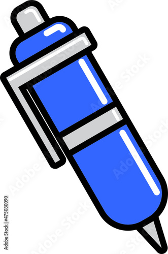 ballpoint pen icon illustration