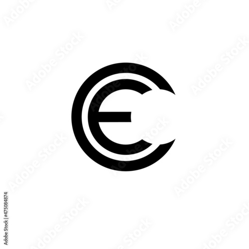 ce ec c e initial letter logo