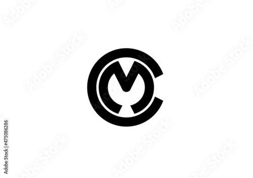 Cm mc c m initial letter logo